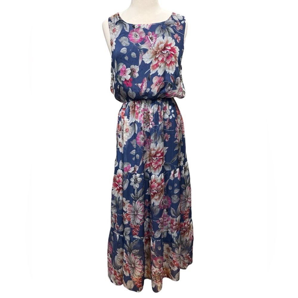 Laura G. Floral Sleeveless Dress in Size Large